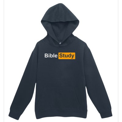 Funny Bible Study Hub Logo Sarcastic Adult Humor Urban Pullover Hoodie