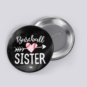 Funny Baseball Sister quote Sister cool Baseball Sister Button