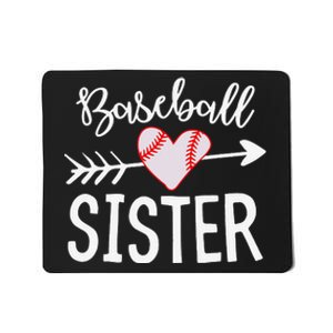 Funny Baseball Sister quote Sister cool Baseball Sister Mousepad