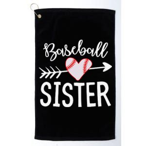 Funny Baseball Sister quote Sister cool Baseball Sister Platinum Collection Golf Towel