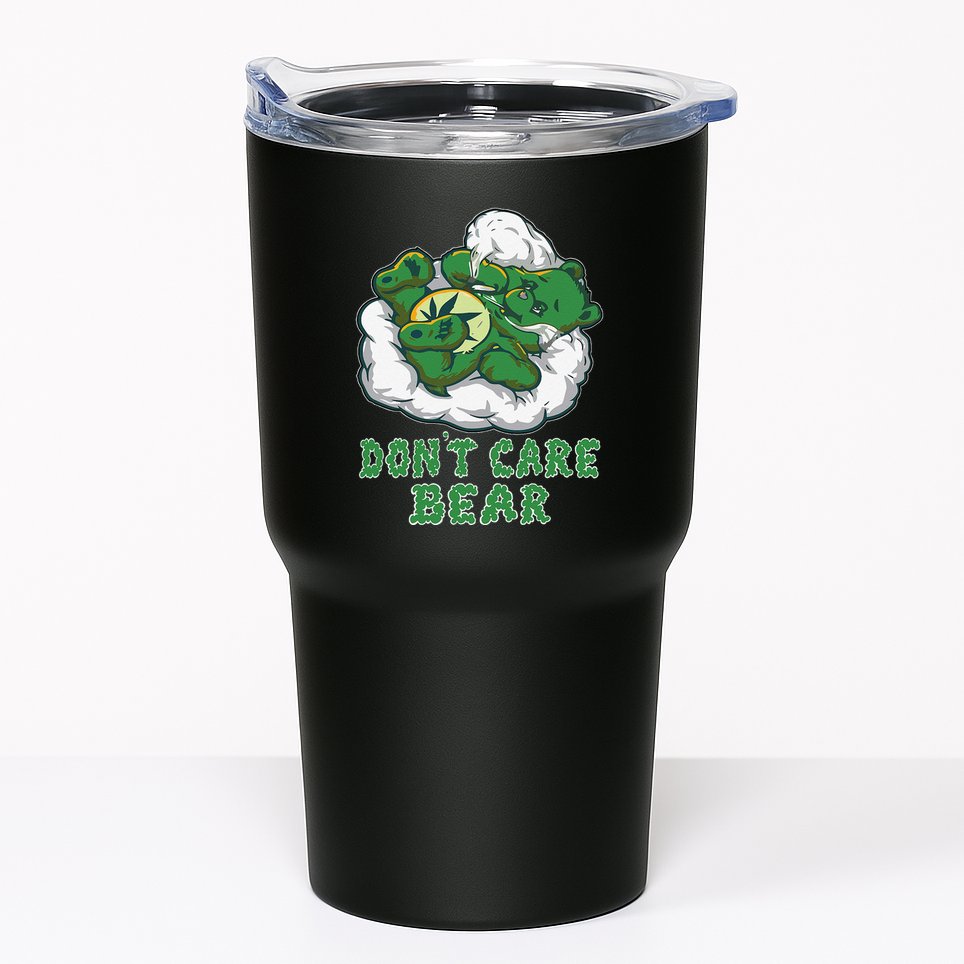 Funny Bear Smoking Weed Cannabis Marijuana 420 Stoner Gift Tumbler