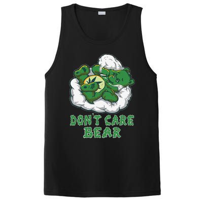 Funny Bear Smoking Weed Cannabis Marijuana 420 Stoner Gift PosiCharge Competitor Tank