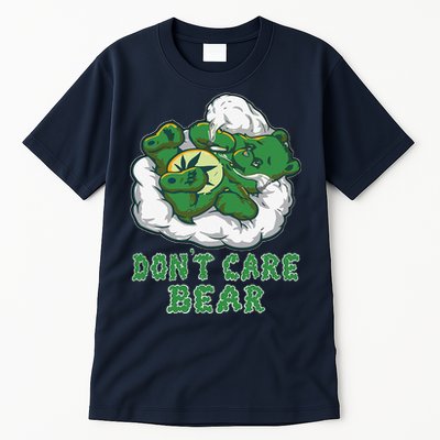 Funny Bear Smoking Weed Cannabis Marijuana 420 Stoner Gift Tall T-Shirt