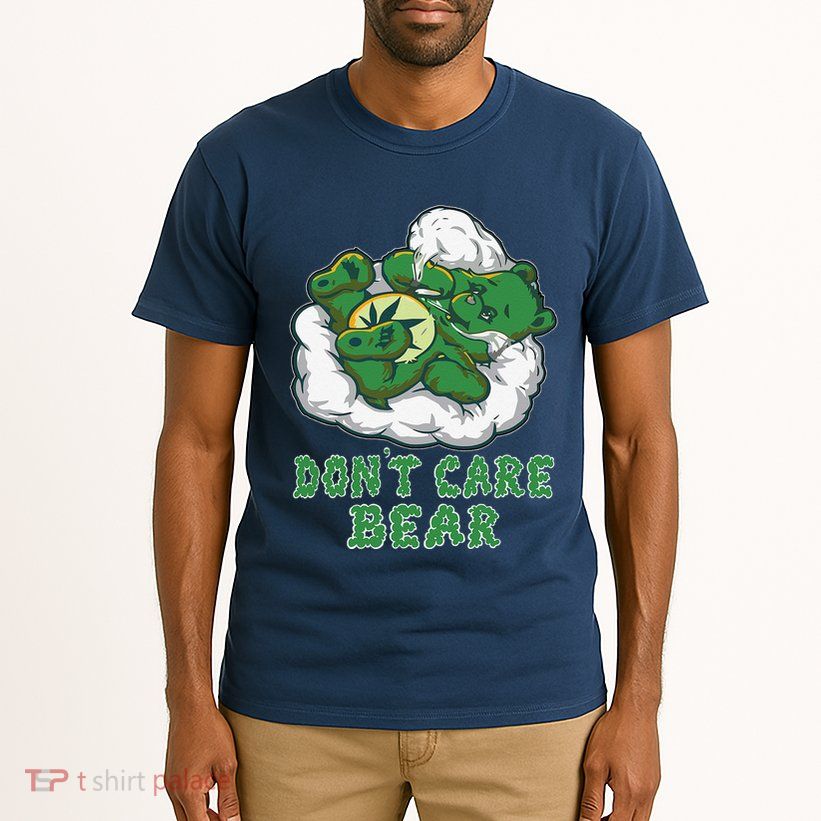 Funny Bear Smoking Weed Cannabis Marijuana 420 Stoner Gift Tall T-Shirt