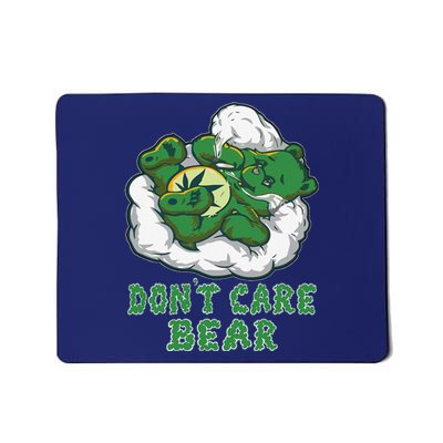 Funny Bear Smoking Weed Cannabis Marijuana 420 Stoner Gift Mousepad