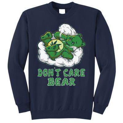 Funny Bear Smoking Weed Cannabis Marijuana 420 Stoner Gift Tall Sweatshirt