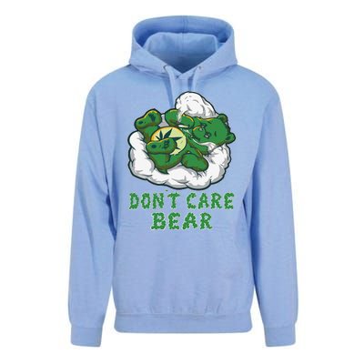 Funny Bear Smoking Weed Cannabis Marijuana 420 Stoner Gift Unisex Surf Hoodie