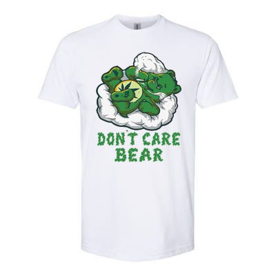 Funny Bear Smoking Weed Cannabis Marijuana 420 Stoner Gift Softstyle CVC T-Shirt