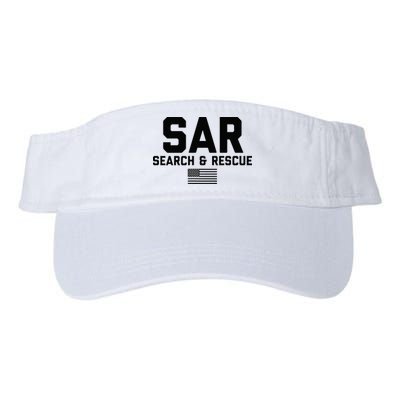 FRONT & BACK Search And Rescue American Flag SAR Team Visor