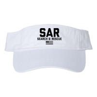 FRONT & BACK Search And Rescue American Flag SAR Team Visor