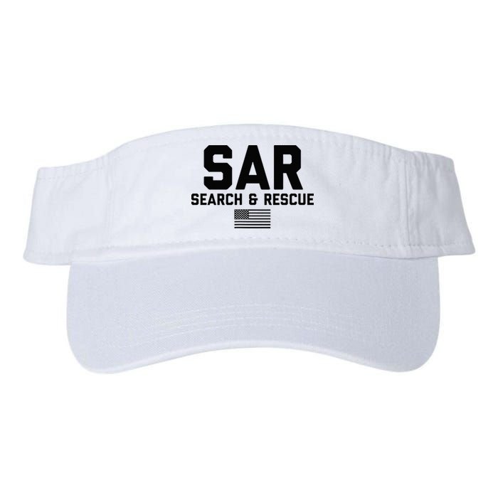 FRONT & BACK Search And Rescue American Flag SAR Team Visor