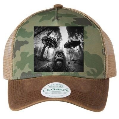 Funny Bigfoot Sasquatch Alien Ufo Cute Legacy Tie Dye Trucker Hat