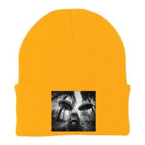 Funny Bigfoot Sasquatch Alien Ufo Cute Knit Cap Winter Beanie