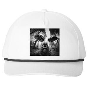 Funny Bigfoot Sasquatch Alien Ufo Cute Snapback Five-Panel Rope Hat