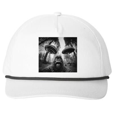 Funny Bigfoot Sasquatch Alien Ufo Cute Snapback Five-Panel Rope Hat