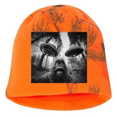 Funny Bigfoot Sasquatch Alien Ufo Cute Kati - Camo Knit Beanie