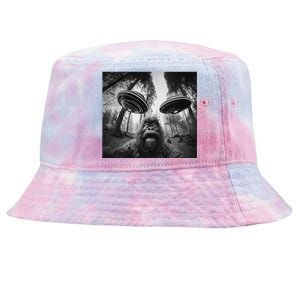 Funny Bigfoot Sasquatch Alien Ufo Cute Tie-Dyed Bucket Hat