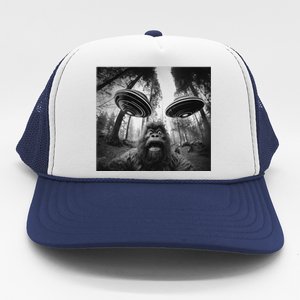 Funny Bigfoot Sasquatch Alien Ufo Cute Trucker Hat