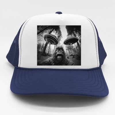 Funny Bigfoot Sasquatch Alien Ufo Cute Trucker Hat