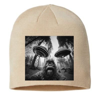 Funny Bigfoot Sasquatch Alien Ufo Cute Sustainable Beanie