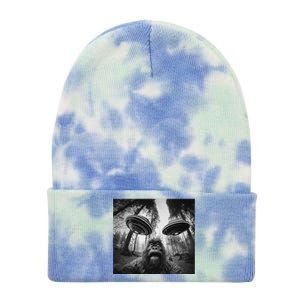 Funny Bigfoot Sasquatch Alien Ufo Cute Tie Dye 12in Knit Beanie