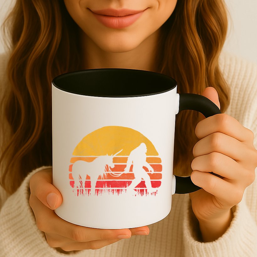 Funny Bigfoot Sasquatch & Unicorn Legends! Mug