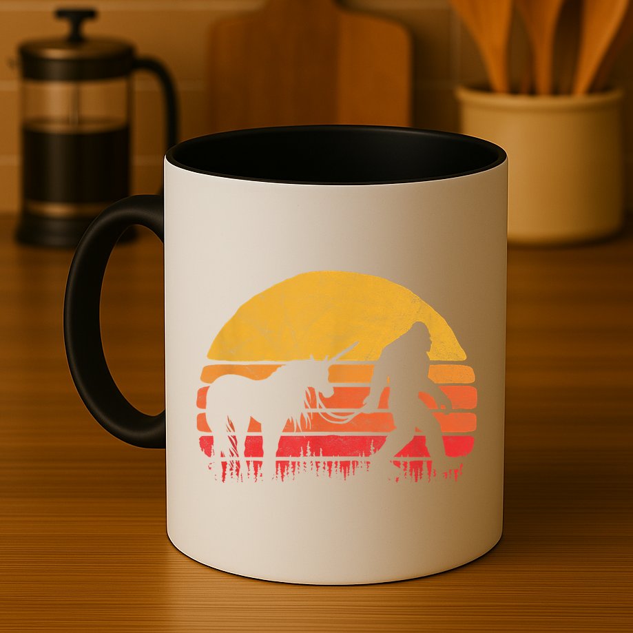 Funny Bigfoot Sasquatch & Unicorn Legends! Mug