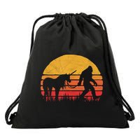 Funny Bigfoot Sasquatch & Unicorn Legends! Drawstring Bag