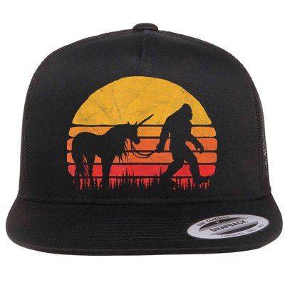 Funny Bigfoot Sasquatch & Unicorn Legends! Flatbill Hat