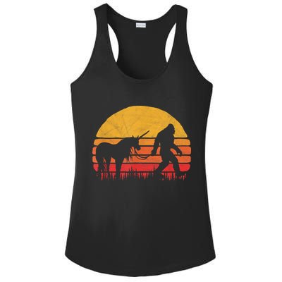 Funny Bigfoot Sasquatch & Unicorn Legends! Ladies PosiCharge Competitor Racerback Tank