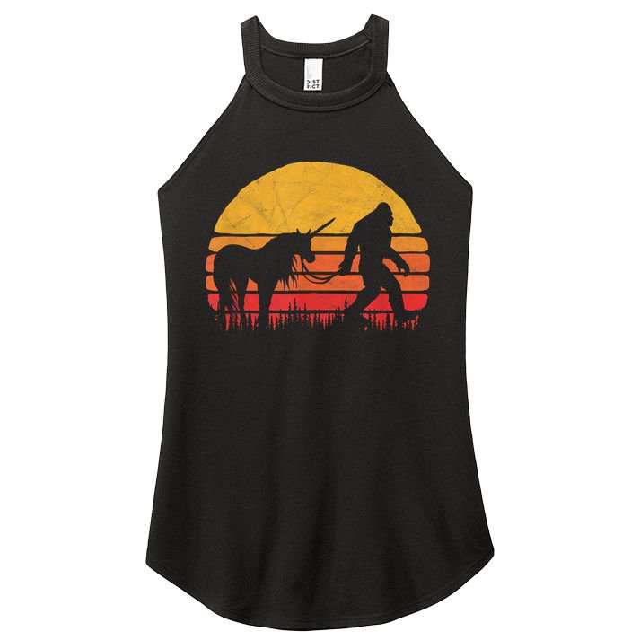 Funny Bigfoot Sasquatch & Unicorn Legends! Women's Perfect Tri Rocker Tank