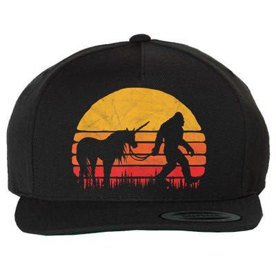 Funny Bigfoot Sasquatch & Unicorn Legends! Wool Snapback Cap