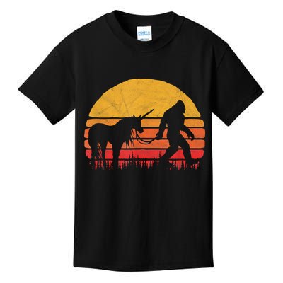 Funny Bigfoot Sasquatch & Unicorn Legends! Kids T-Shirt