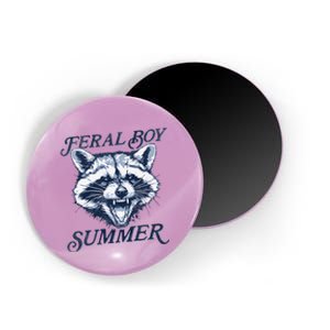 Feral Boy Summer Funny Raccoon Meme Trash Panda Raccoon Magnet