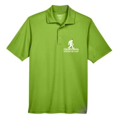 Funny Bigfoot Santa Christmas Gift Men's Origin Performance Pique Polo