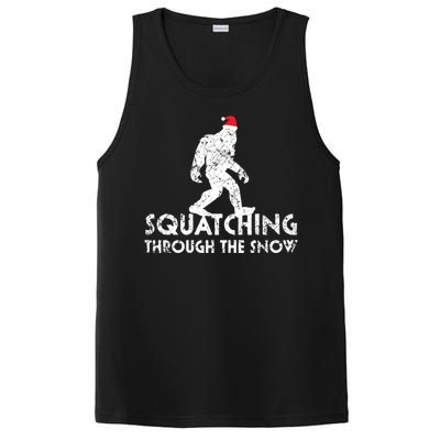 Funny Bigfoot Santa Christmas Gift PosiCharge Competitor Tank