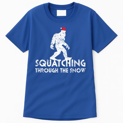 Funny Bigfoot Santa Christmas Gift Tall T-Shirt