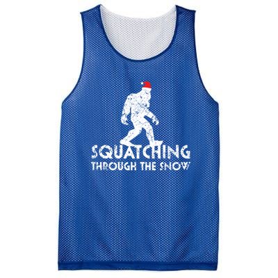 Funny Bigfoot Santa Christmas Gift Mesh Reversible Basketball Jersey Tank