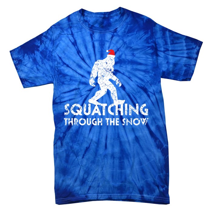 Funny Bigfoot Santa Christmas Gift Tie-Dye T-Shirt