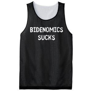 Funny Bidenomics Sucks Fun Novelty Gag Mesh Reversible Basketball Jersey Tank