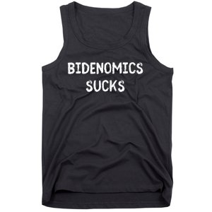 Funny Bidenomics Sucks Fun Novelty Gag Tank Top