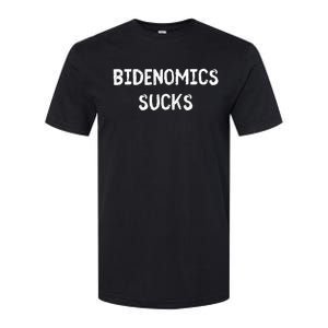 Funny Bidenomics Sucks Fun Novelty Gag Softstyle CVC T-Shirt