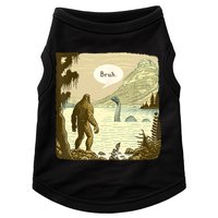 Funny Bigfoot Sasquatch Loch Ness Monster Introvert Bruh Doggie Tank