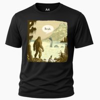 Funny Bigfoot Sasquatch Loch Ness Monster Introvert Bruh Performance Shirt