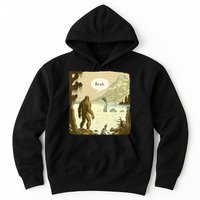 Funny Bigfoot Sasquatch Loch Ness Monster Introvert Bruh Hoodie