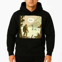 Funny Bigfoot Sasquatch Loch Ness Monster Introvert Bruh Hoodie