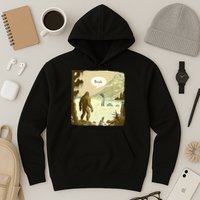 Funny Bigfoot Sasquatch Loch Ness Monster Introvert Bruh Hoodie