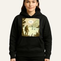 Funny Bigfoot Sasquatch Loch Ness Monster Introvert Bruh Hoodie