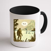 Funny Bigfoot Sasquatch Loch Ness Monster Introvert Bruh Mug