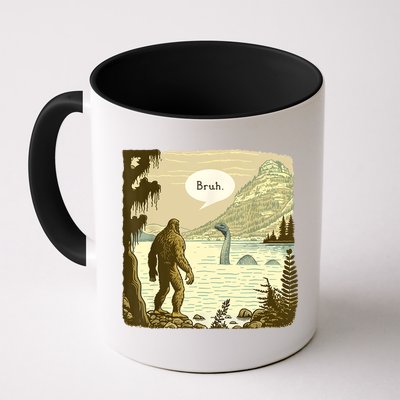Funny Bigfoot Sasquatch Loch Ness Monster Introvert Bruh Mug